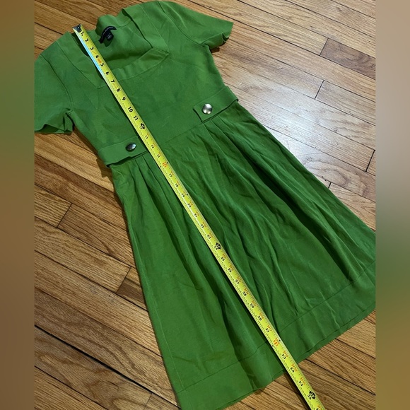 Grass green Banana Republic knit dress from early 2000’s - petite S - Picture 7 of 9